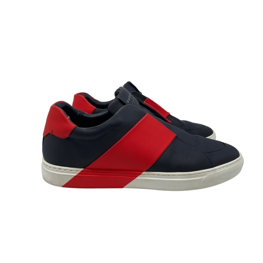 Harrys of London Sneakers‎ Mens Sz 10 EU 43 Bolt 2Tech Trainers Navy Red Accent